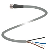 Pepperl&plus;Fuchs M8 Cordset; Female Straight; 4-Pin; 4-Wire; 5m PUR Cable